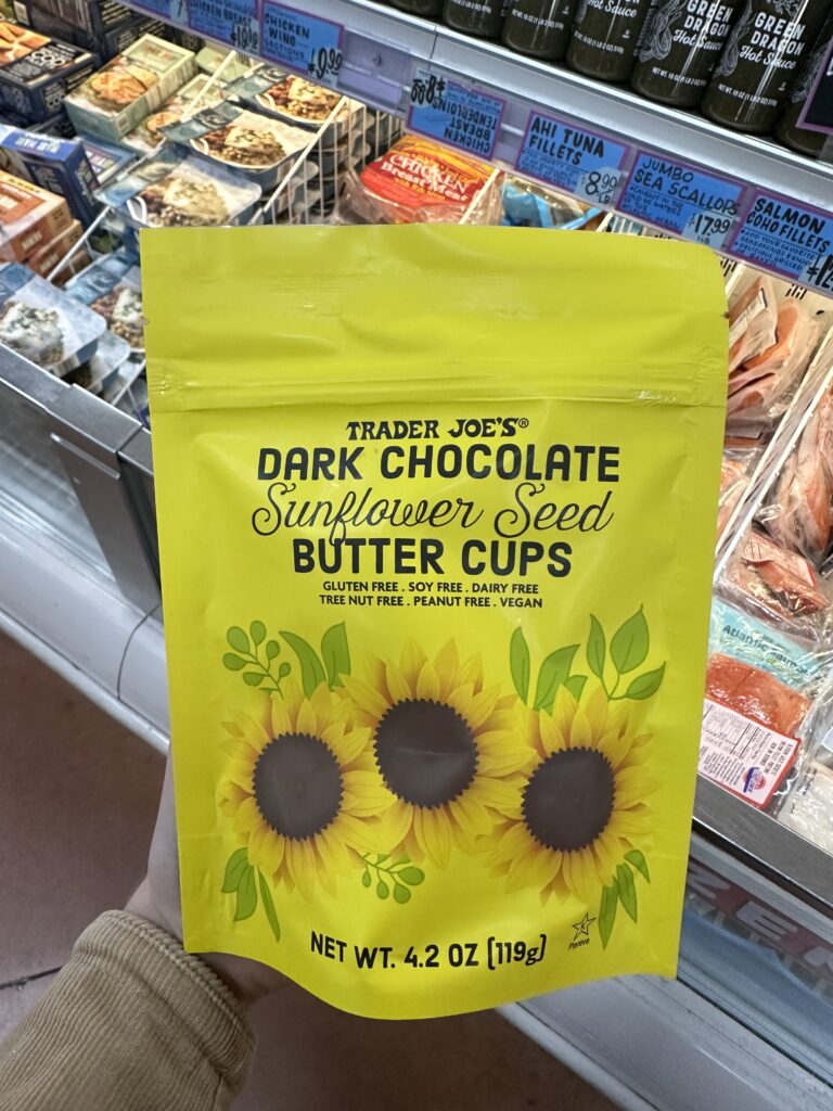 food example #10: dark chocolate sunflower seed butter cups 