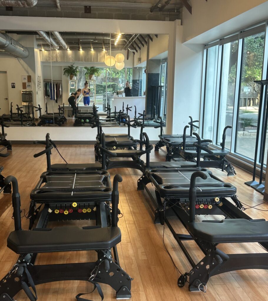Lagree studios featureing MegaReformer machines.